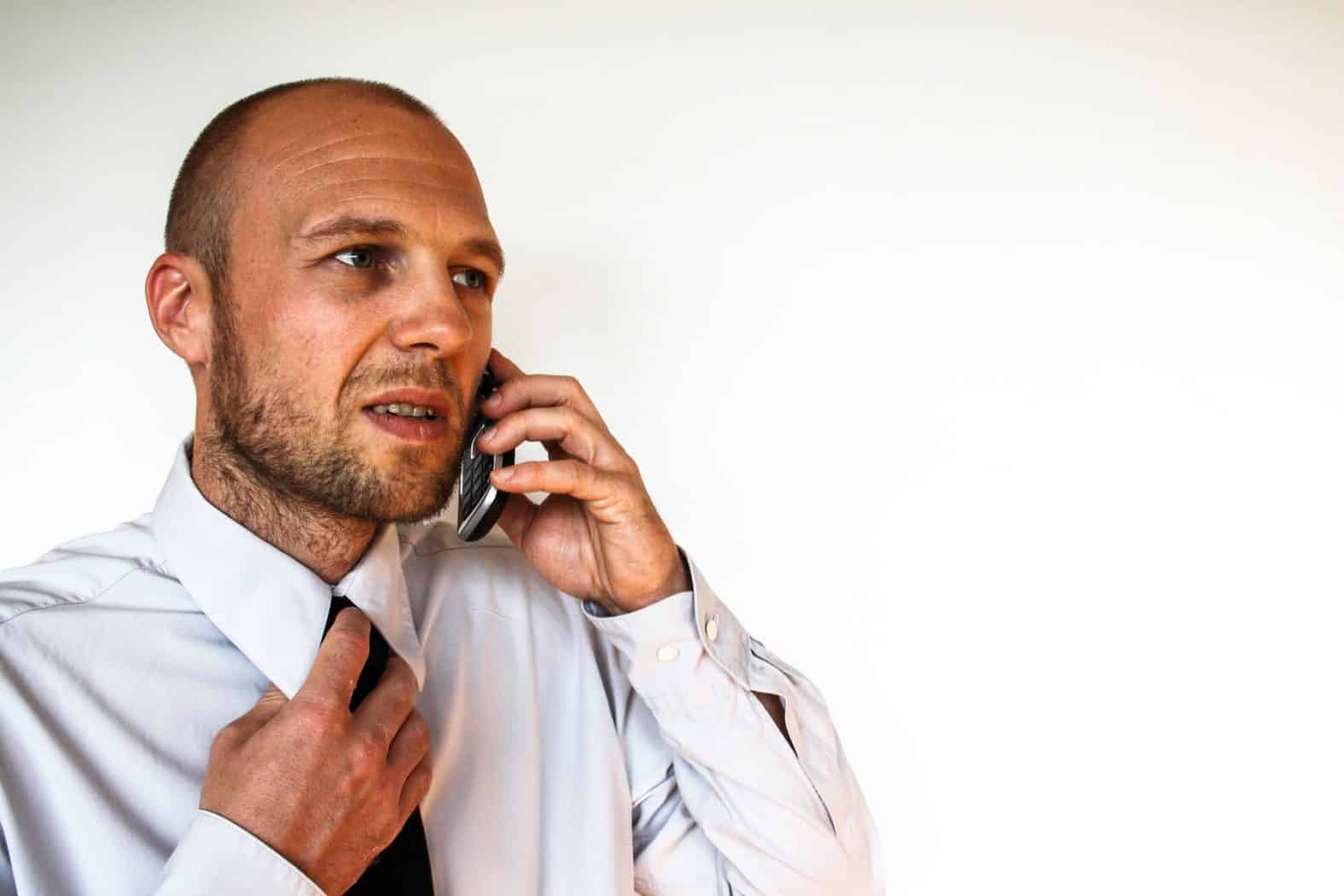 Man talking on phone