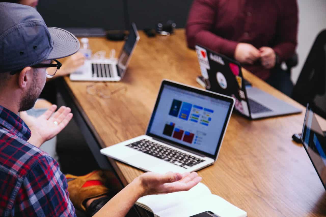 Man on computer